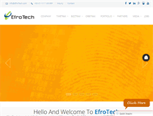 Tablet Screenshot of efrotech.com